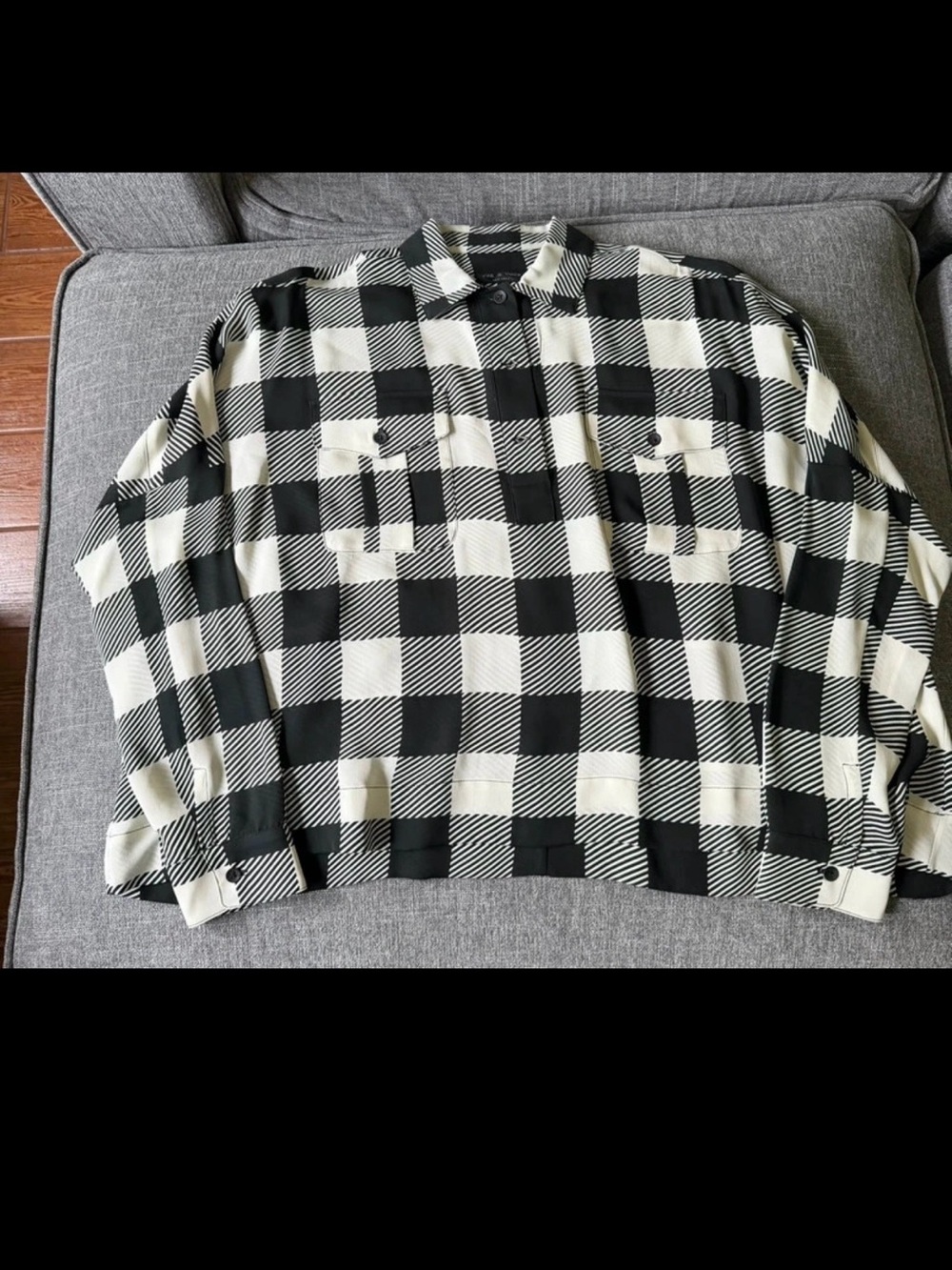 Rag & Bone Black & White Woman’s Blouse